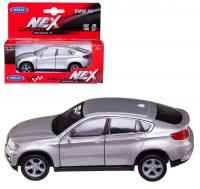 Welly Машинка BMW X6 металл 43617W-S серебристый