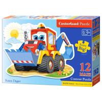 Castorland Пазл 12 MAXI Забавный экскаватор